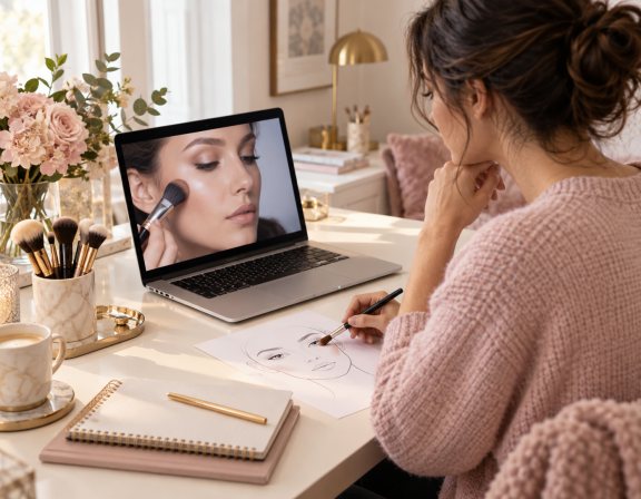 Onlinekurs für Beauty-Techniken